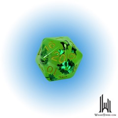 XL D20: Lit Leprechaun (Glow in the Dark!) 30MM